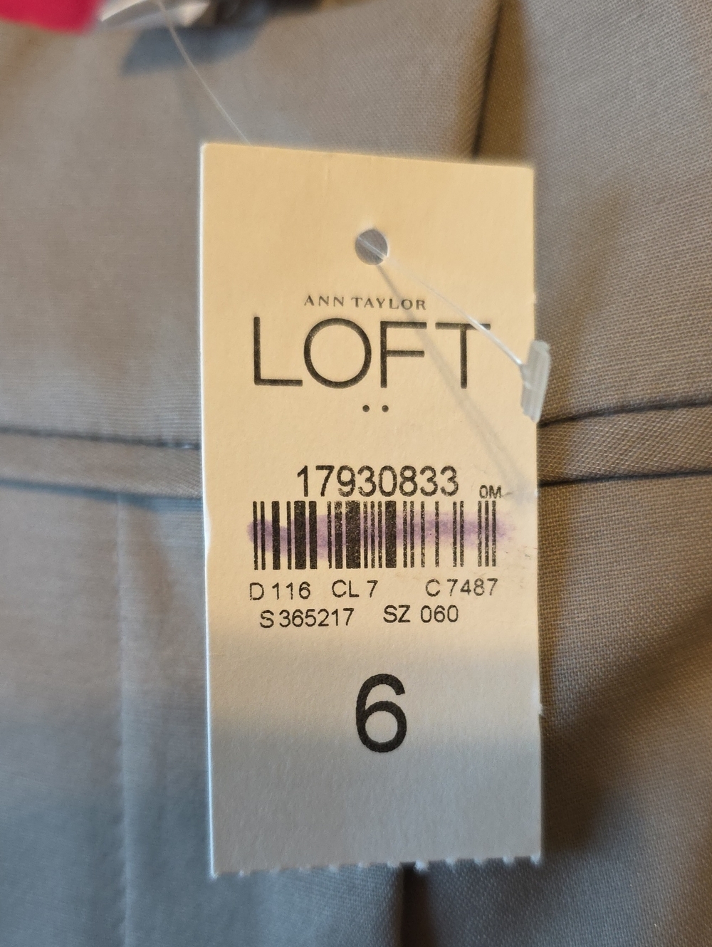 Ann Taylor Loft Curvy Pants Womens Size 6 Taupe - Picture 6 of 12